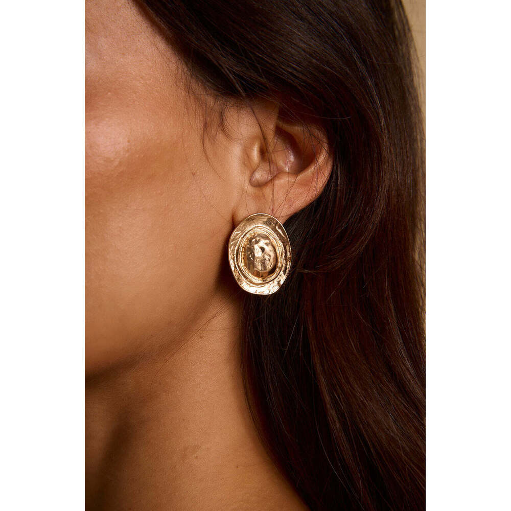 12th Tribe Golden Dune Coin Earrings Size O/SO/S